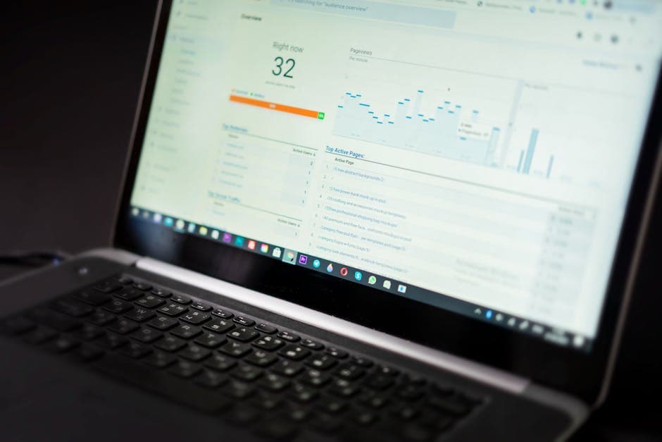 Marketing automation tools running on a computer screen