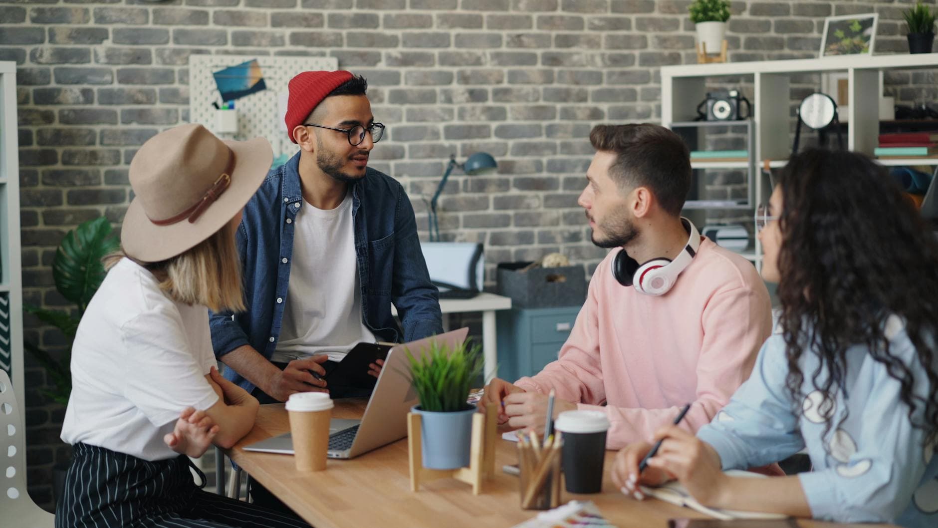 A business team reviewing automation consulting options